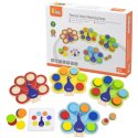 Viga Toys VIGA Drewniana Gra Dopasuj Kolory Pawi Ogon Montessori + Karty