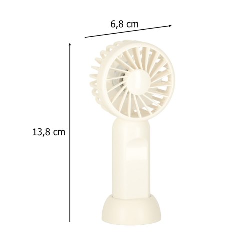 Wiatrak biurkowy wentylator mini ręczny wiatraczek przenośny USB 13,8cm Kik Sp. z o. o. Sp. k.