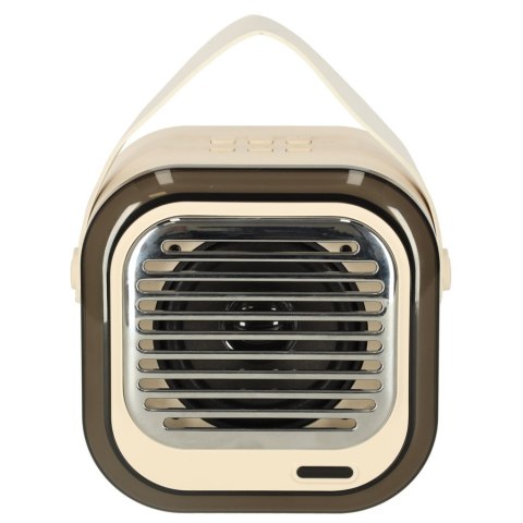 Zestaw do karaoke głośnik Bluetooth 2 mikrofony USB LED 10W kremowy Kik Sp. z o. o. Sp. k.