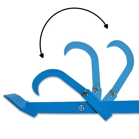 Bituxx CHWYTAK DO DREWNA HAK OBRAK RĘCZNY 120cm Stalowy do Pni Kłód