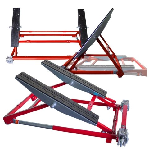 Bituxx Podnośnik Warsztatowy Uchylny Mobilny 2000 kg Regulacja szerokości