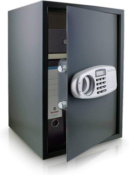 Bituxx Sejf elektroniczny grafitowy solidny zamek montaż regulowana półka Czarny