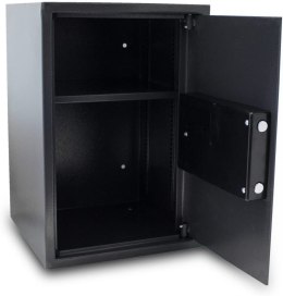 Bituxx Sejf elektroniczny grafitowy solidny zamek montaż regulowana półka Czarny