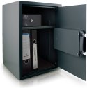 Bituxx Sejf elektroniczny grafitowy solidny zamek montaż regulowana półka Czarny