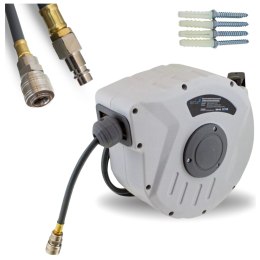 Bituxx Wąż pneumatyczny na zwijadle automatyczny bęben 10m 1/4