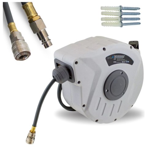 Bituxx Wąż pneumatyczny na zwijadle automatyczny bęben 10m 1/4" do kompresora