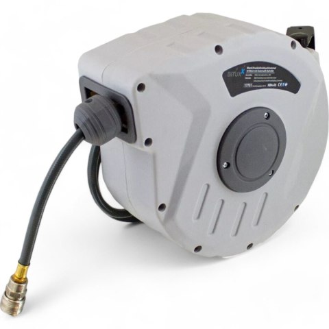 Bituxx Wąż pneumatyczny na zwijadle automatyczny bęben 10m 1/4" do kompresora