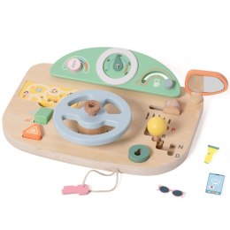 Classic World CLASSIC WORLD Drewniana Tablica Manipulacyjna Wielofunkcyjna Kierownica Motoryczna