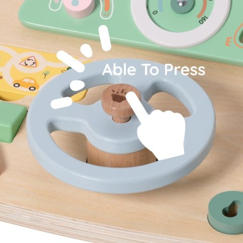 Classic World CLASSIC WORLD Drewniana Tablica Manipulacyjna Wielofunkcyjna Kierownica Motoryczna