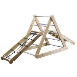 Classic World EDU CLASSIC WORLD EDU Drewniany Plac Zabaw XL Zestaw Drabinka Montessori do Wspinaczki