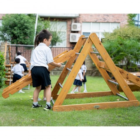 Classic World EDU CLASSIC WORLD EDU Drewniany Plac Zabaw XL Zestaw Drabinka Montessori do Wspinaczki