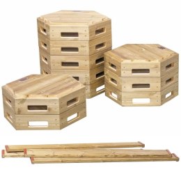 Classic World EDU CLASSIC WORLD EDU Drewniany Tor Równoważnia XXL Ścieżka Ruchowa Motoryczna