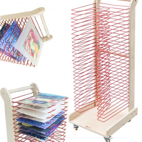Classic World EDU CLASSIC WORLD EDU Stojak do Suszenia Prac Plastycznych - 30 Poziomów