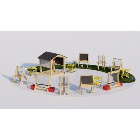 Classic World EDU CLASSIC WORLD EDU Zestaw Dwustronna Tablica Sztaluga do Malowania Z Pompą Wody