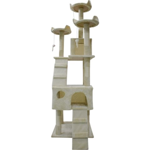 E-hurtownia Drapak dla kota 170 cm domek legowisko drzewko sizal platformy zabawki