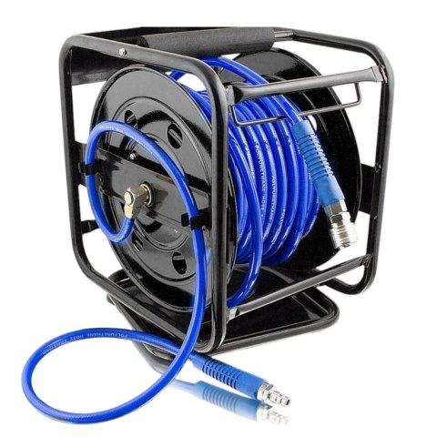 E-hurtownia WĄŻ PNEUMATYCZNY ZWIJAK BĘBEN 30M 1/4" do kompresora sprężarki PU