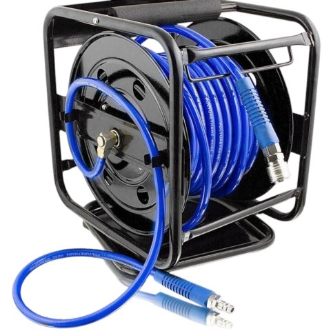 E-hurtownia WĄŻ PNEUMATYCZNY ZWIJAK BĘBEN 30M 1/4" do kompresora sprężarki PU