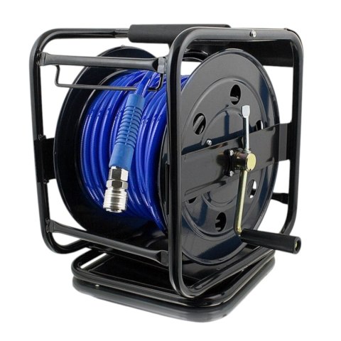 E-hurtownia WĄŻ PNEUMATYCZNY ZWIJAK BĘBEN 30M 1/4" do kompresora sprężarki PU