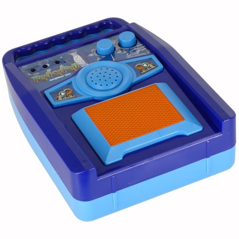 Gitara elektryczna rockowa ze wzmacniaczem mikrofonem dla dzieci niebieska Kik Sp. z o. o. Sp. k.