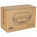 Lunch box śniadaniówka pudełko śniadaniowe z przegródkami dzielone 1900ml morelowe Kik Sp. z o. o. Sp. k.