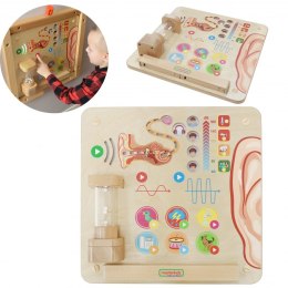 Masterkidz MASTERKIDZ Tablica Edukacyjna Zmysł Słuchu Montessori