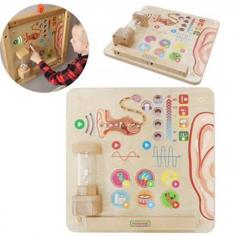 Masterkidz MASTERKIDZ Tablica Edukacyjna Zmysł Słuchu Montessori