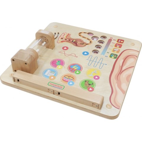 Masterkidz MASTERKIDZ Tablica Edukacyjna Zmysł Słuchu Montessori