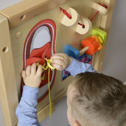 Masterkidz MASTERKIDZ Tablica Edukacyjna - Zręczność Manualna Sznurowanie Montessori
