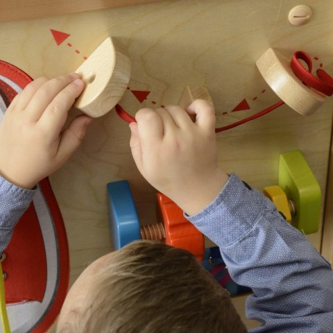 Masterkidz MASTERKIDZ Tablica Edukacyjna - Zręczność Manualna Sznurowanie Montessori