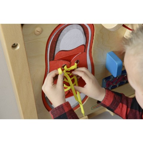 Masterkidz MASTERKIDZ Tablica Edukacyjna - Zręczność Manualna Sznurowanie Montessori