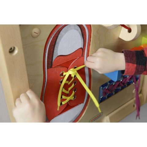 Masterkidz MASTERKIDZ Tablica Edukacyjna - Zręczność Manualna Sznurowanie Montessori