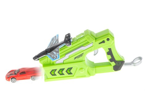 Pistolet wyrzutnia samochodów i samolotów rzutka szybowiec zestaw 3 samoloty auto Kik Sp. z o. o. Sp. k.