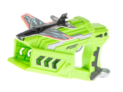 Pistolet wyrzutnia samochodów i samolotów rzutka szybowiec zestaw 3 samoloty auto Kik Sp. z o. o. Sp. k.
