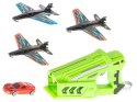 Pistolet wyrzutnia samochodów i samolotów rzutka szybowiec zestaw 3 samoloty auto Kik Sp. z o. o. Sp. k.