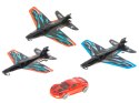 Pistolet wyrzutnia samochodów i samolotów rzutka szybowiec zestaw 3 samoloty auto Kik Sp. z o. o. Sp. k.