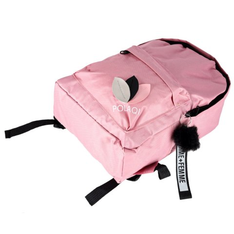 Plecak szkolny młodzieżowy jednokomorowy różowy Kik Sp. z o. o. Sp. k.