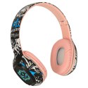 Słuchawki bezprzewodowe nauszne Bluetooth Gaming Sport różowe Kik Sp. z o. o. Sp. k.