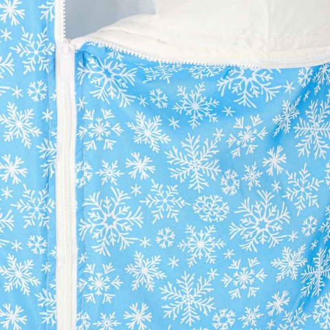 Śpiwór do spania dla dzieci turystyczny poduszka 2w1 125x50cm niebieski Kik Sp. z o. o. Sp. k.