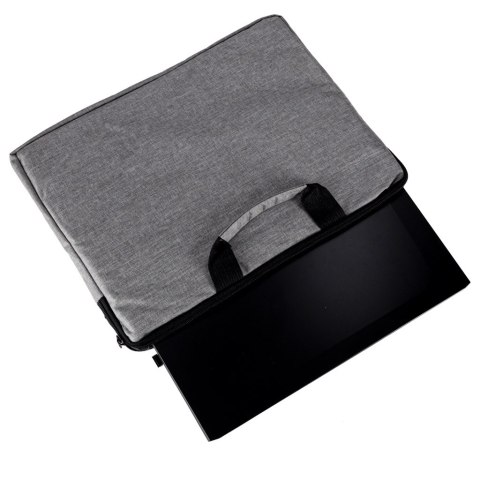 Torba na laptopa 15,6 cali etui pokrowiec teczka damska męska szara Kik Sp. z o. o. Sp. k.