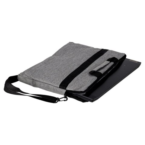 Torba na laptopa 15,6 cali etui pokrowiec z paskiem teczka damska męska mocna szara Kik Sp. z o. o. Sp. k.