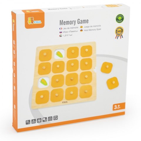Viga Toys Viga Memory Gra Pamięciowa Zgadnij Obrazki 10 Kart Montessori