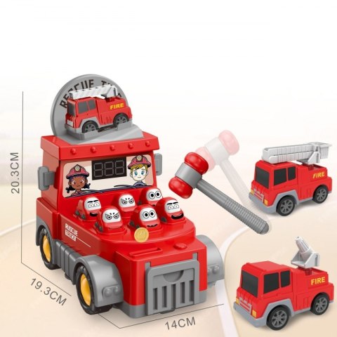 Woopie WOOPIE Gra Zręcznościowa Uderz Młotkiem Wbijak Straż Pożarna z Akcesoriami