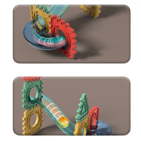 Woopie WOOPIE Klocki Magnetyczne Konstrukcyjne 3D Zestaw Edukacyjny Tor Kulkowy 228el.