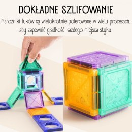 Woopie WOOPIE Klocki Magnetyczne Konstrukcyjne 3D Zestaw Edukacyjny Zamek Pojazdy110el..
