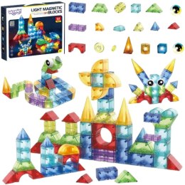 Woopie WOOPIE Klocki Magnetyczne Konstrukcyjne Sześciany 3D Zestaw Edukacyjny 63 el.