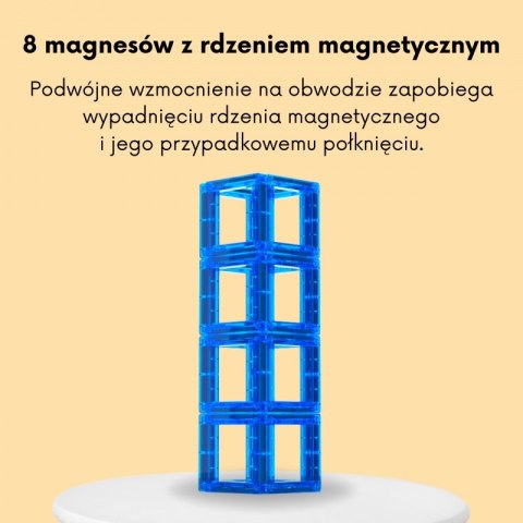 Woopie WOOPIE Przestrzenne Klocki Magnetyczne Nauka Liczb 70 Elementów