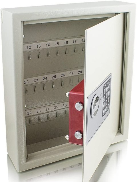 Bituxx Sejf na Klucze Elektroniczny 48 Haczyków Zabezpieczenie Montaż Ścienny