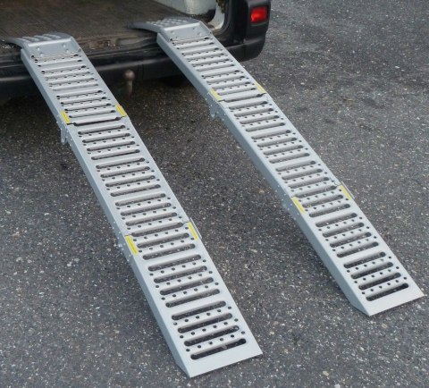 Bituxx Składane Rampy Najazdowe Stalowe 200 cm 250 kg/szt (1100 kg) komplet ramp