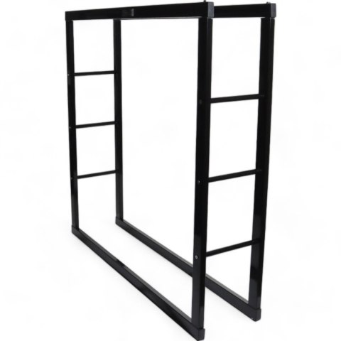 Bituxx Stojak na Drewno Kominkowe Bituxx Stalowy Smukły Design 100cm