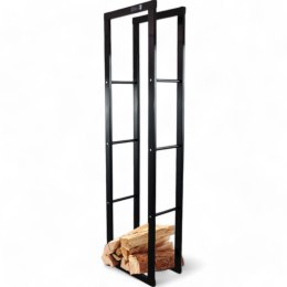 Bituxx Stojak na Drewno Kominkowe Stalowy Nowoczesny Design 150 cm Duża Pojemność